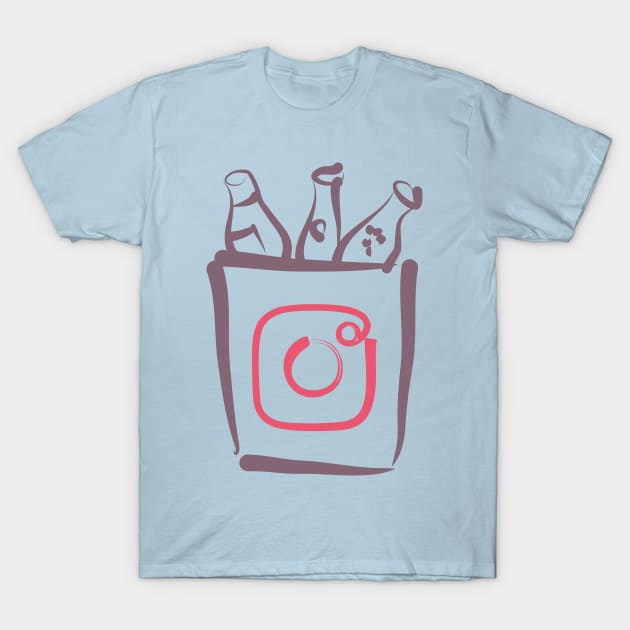 Bucket Beer and instagram T-Shirt by Senthilkumar Velusamy